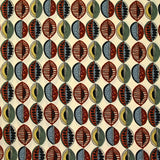 Polyester imprimé graines de bisous fond écru