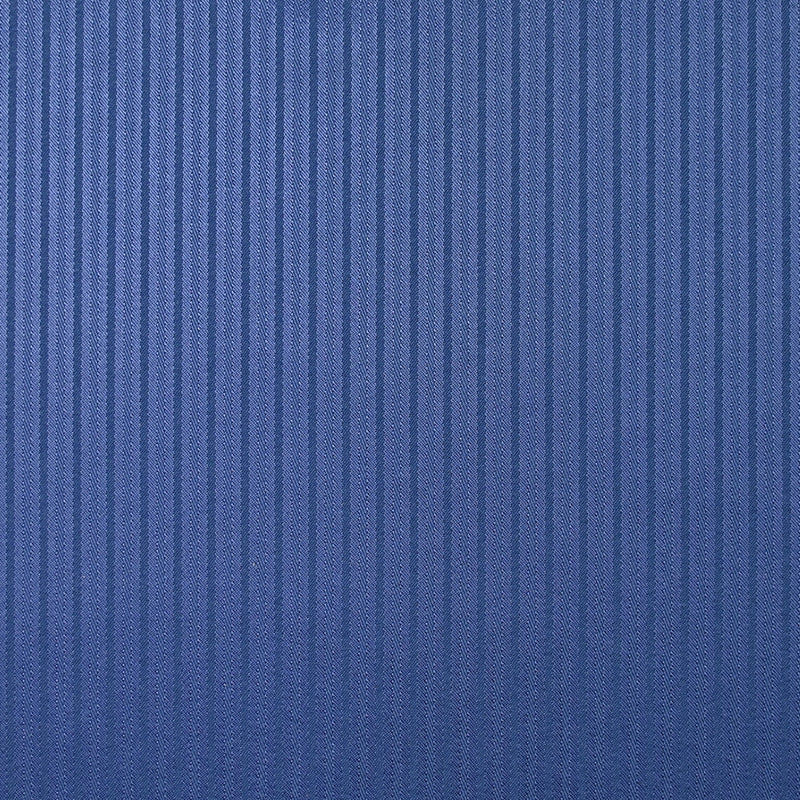 Satin de polyester jacquard rayé bleu