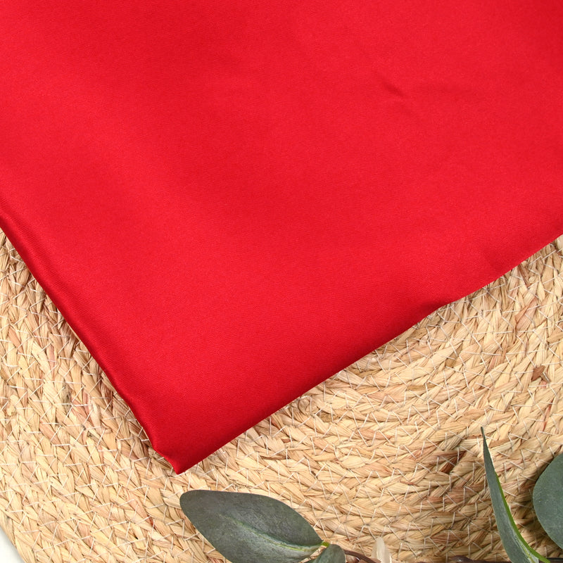 Satin de soie 100% rouge