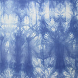 Sergé de coton élasthanne tie & dye bleu ciel