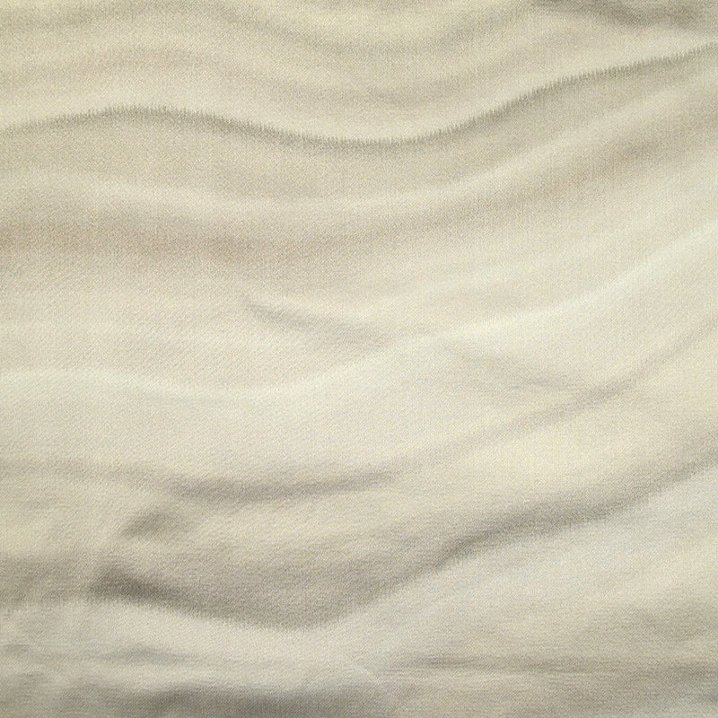 Toile de polyester satinée imprimée vague vert d'eau