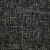 Tweed polyester noir et blanc effet chiné
