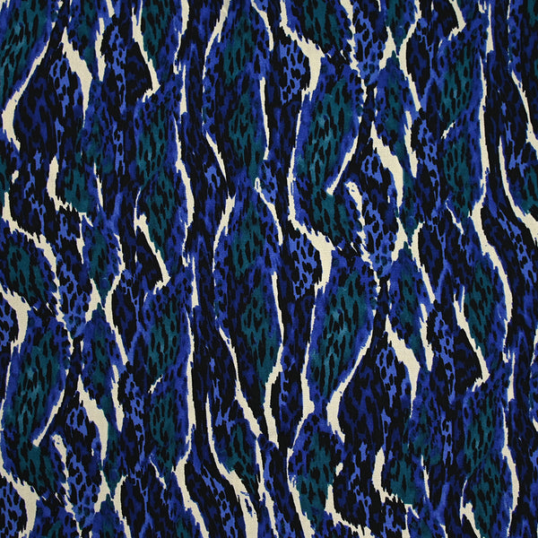 Twill de viscose imprimé Mars indigo