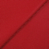 Coton imprimé pois 1mm fond bordeaux