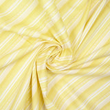 Sunny yellow rushed cotton white background white background