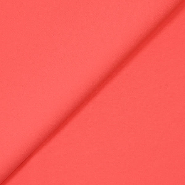 Crêpe de polyester lourd corail fluo