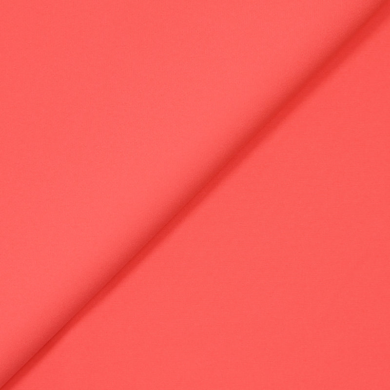 Crêpe de polyester lourd corail fluo