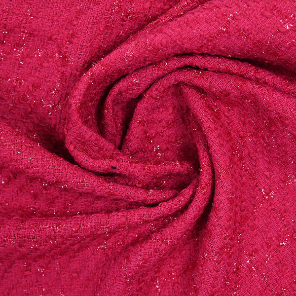 Tweed Emma Lurex Polyester FUCHSIA Fundación