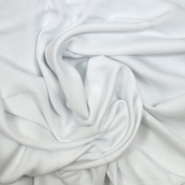 Twill de viscose blanc