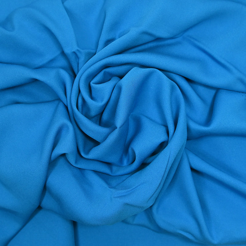 Twill de viscose bleu azur