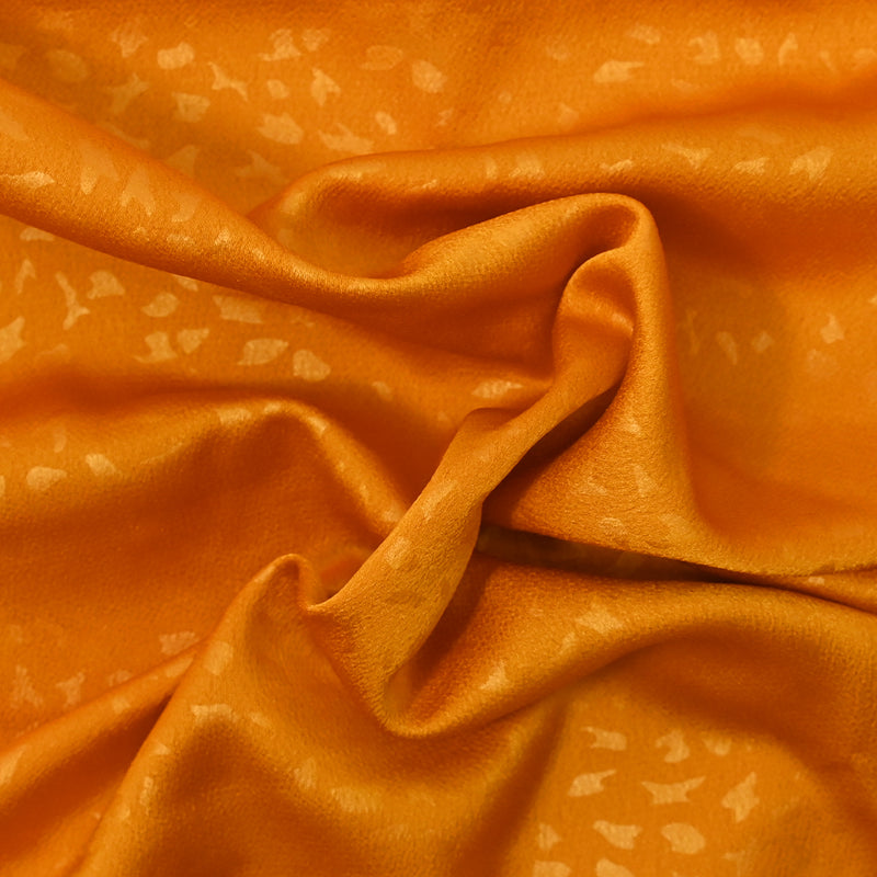 Polyester satin Clarisse orange background