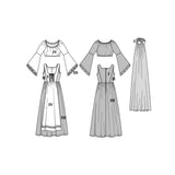 Patron n ° 2509: Châtelaine costume