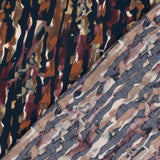 Crêpe viscose ottoman imprimé flaque violet fond marine