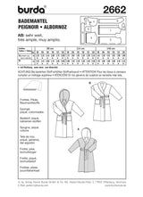 Patron n ° 2662: children's bathrobes