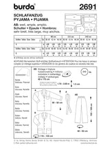 Patron n ° 2691: pajamas