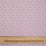 Cotton popline printed square diamond background old pink