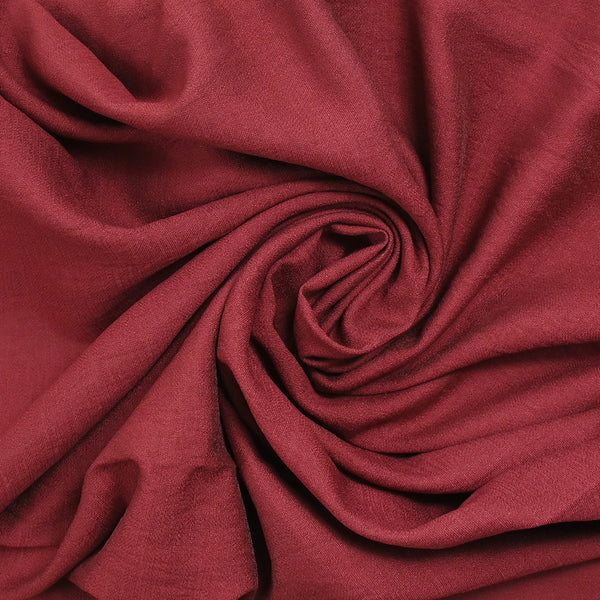 Lily Red Bordeaux Polyviscose Crêpe