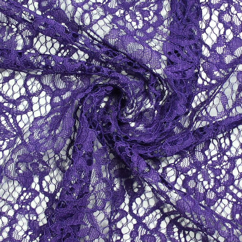 Dentelle festonnée polyester Manon violet