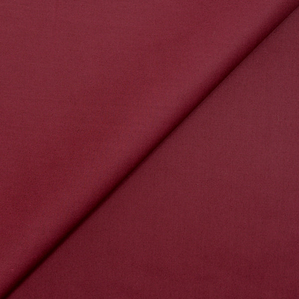 Coton uni rouge bordeaux