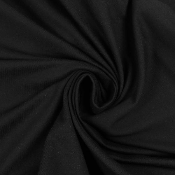 Jersey French Terry Cotton Organic Noir