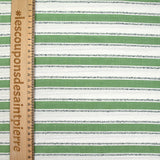 Green and white woven and white woven polyviscosis woven