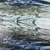 Jersey de polyester python fond marine