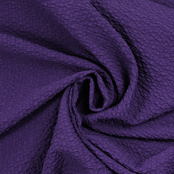 Toile gaufrée polyester violet foncé