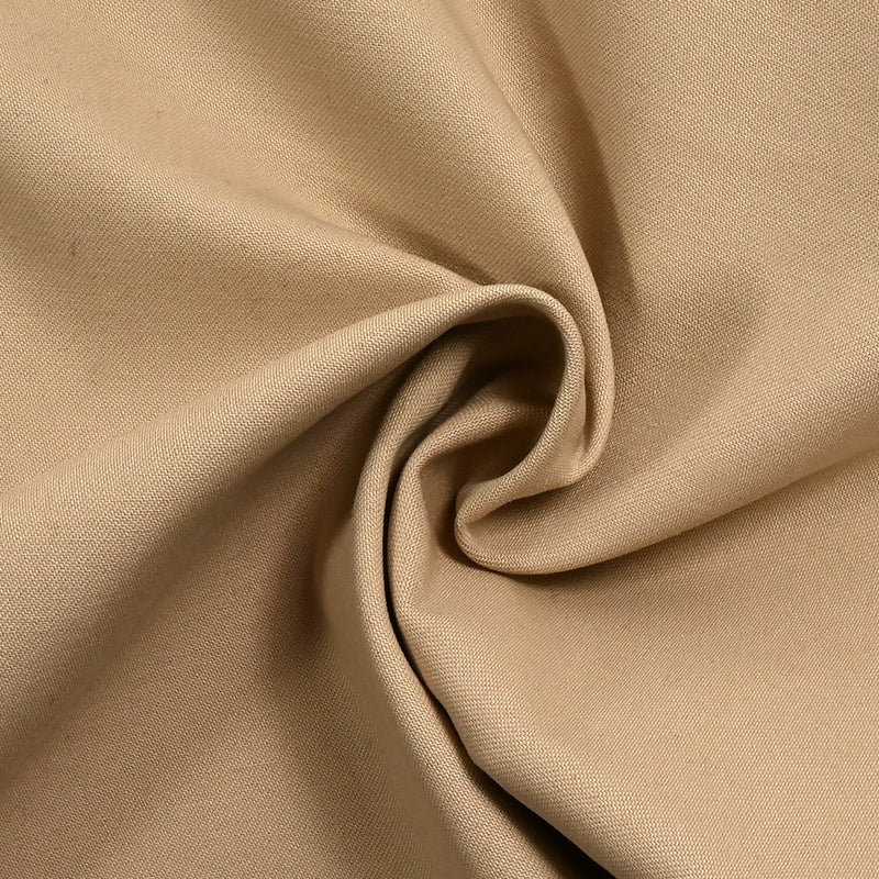 Tissu gabardine polyester - Beige clair