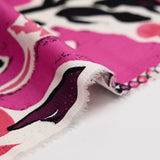 Yuma magenta elastane cotton satin