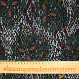 Maille polyester imprimée losange à pois lurex