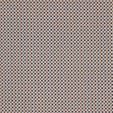 Coton imprimé petits éléments marron fond blanc