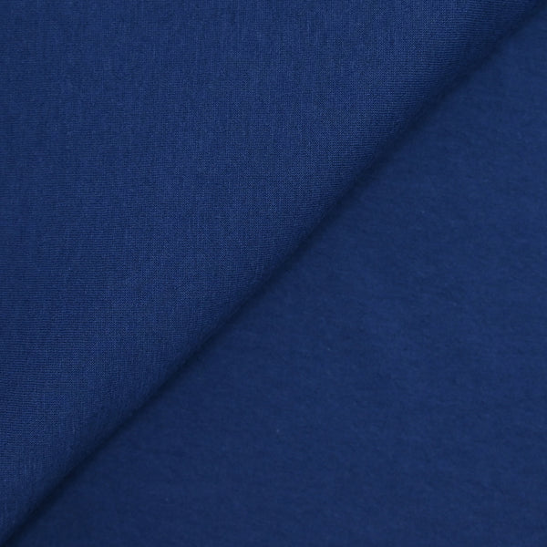 Jersey de coton contrecollé bleu