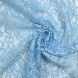 Festoned lace polyester mindy blue sky