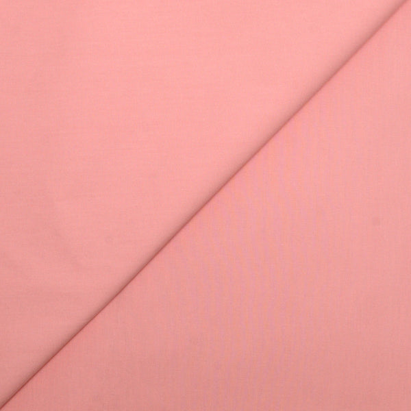 Coton uni rose bébé