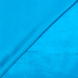 Satin polyester silky bleu azur