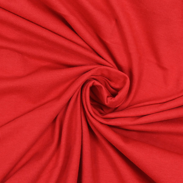 Jersey de coton flammé rouge