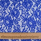 Festoned lace Polyester Nao Bleu Roy