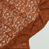 Polyester lace Sandrine Marron Rouille