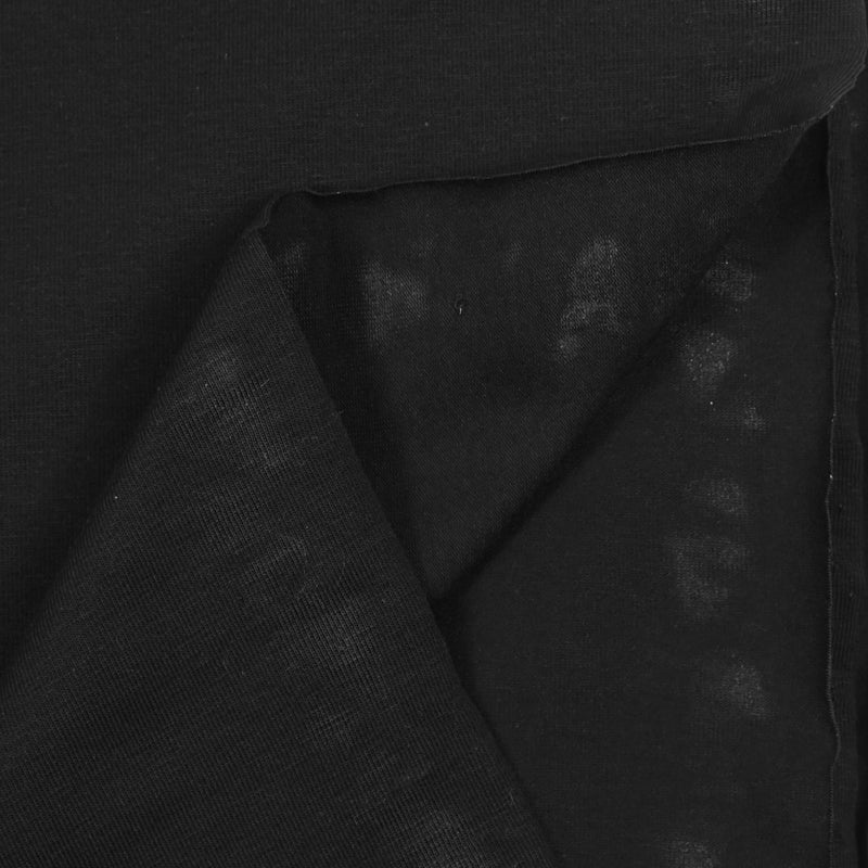 Jersey de algodón orgánico negro