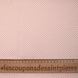 Jacquard satin nid d’abeille rose poudré