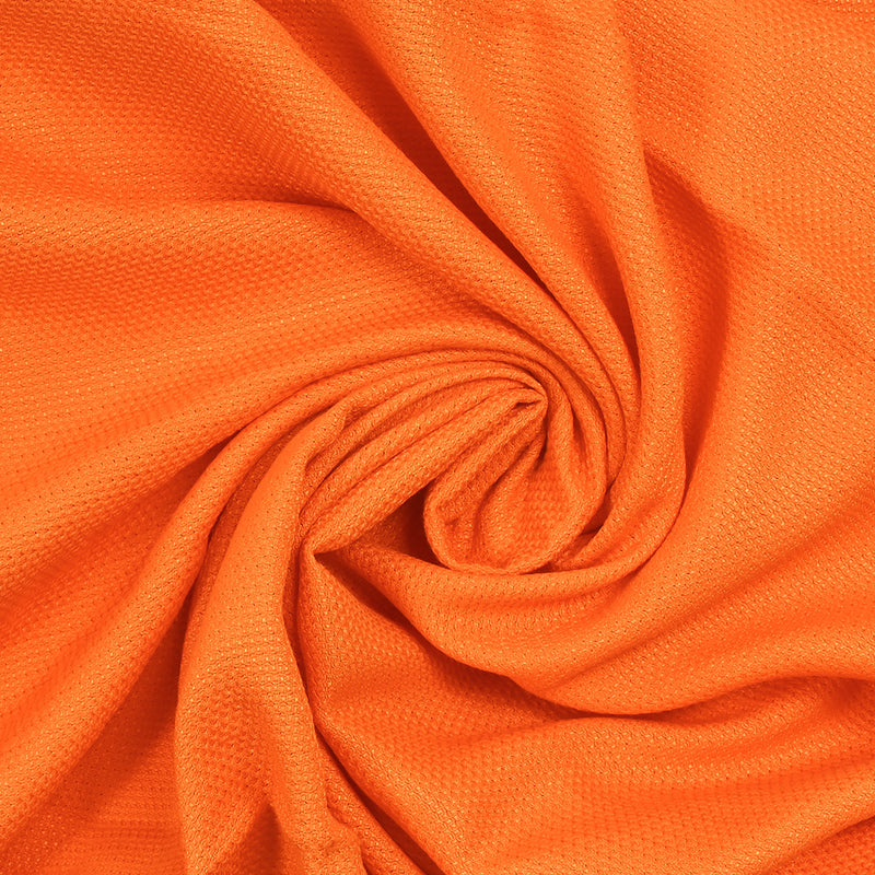 Kelly Orange Textured Viscose