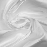 Satin duchesse polyester blanc