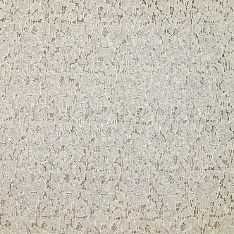 Festoned White Broady Polyester Lace broken