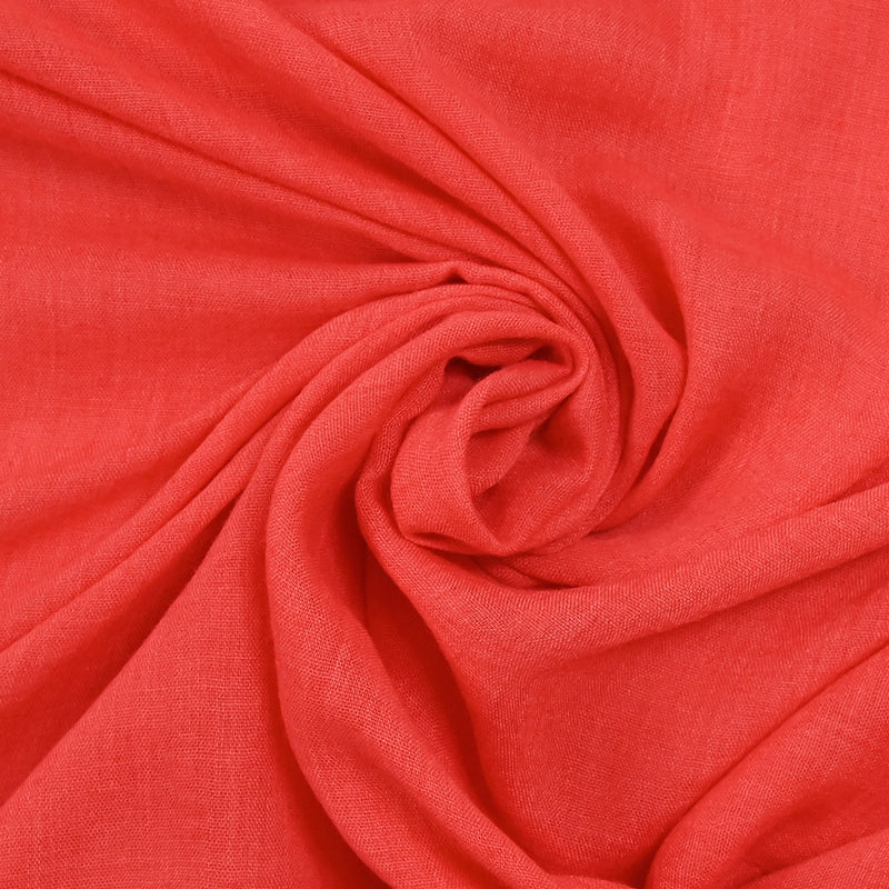 Voile de polycoton Vicky corail