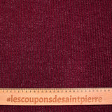 Maille Bianca côtelée rouge bordeaux