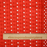 Broderie anglaise Diana rouge