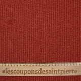 Maille Bianca côtelée tomette