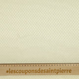 Satin jacquard de polyester Zoé fond écru