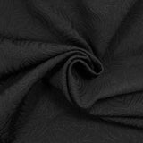Jacquard de polyester gaufré noir