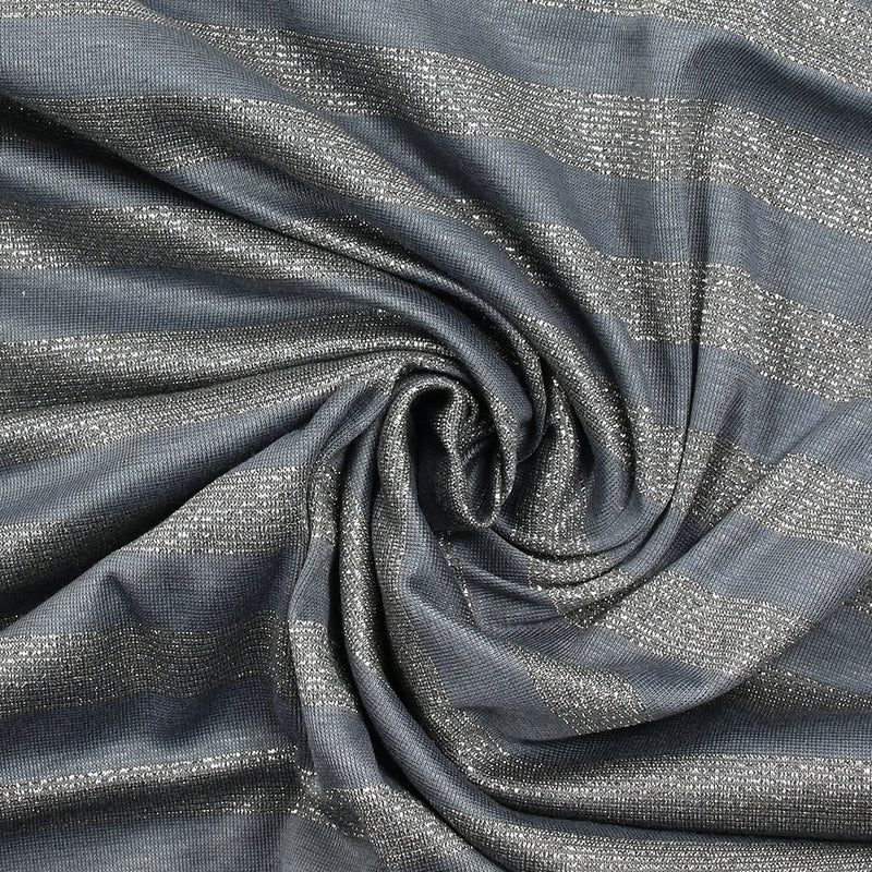 Lurex Ferrex Silver Mesh Gray Background